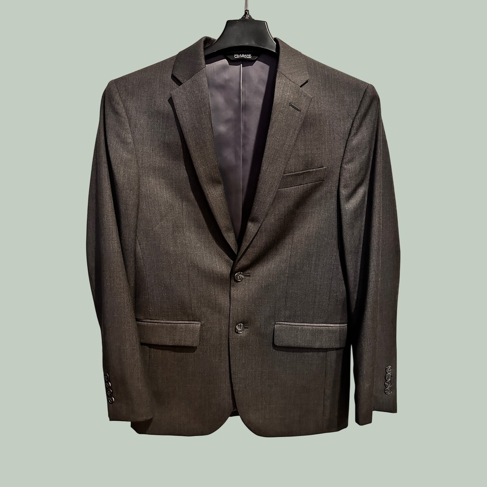 Jos. A. Bank Traveler Slim Fit Wool Blazer Jacket Charcoal Gray- SIZE 38 Regular